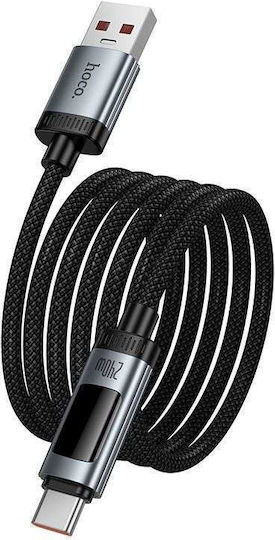 Hoco U148 USB 2.0 Kabel USB-C männlich - USB-C 240W PD Schwarzes 1.2m