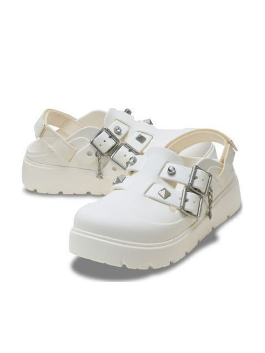 Crocs Clog Γυναικεία Σαμπό Λευκά