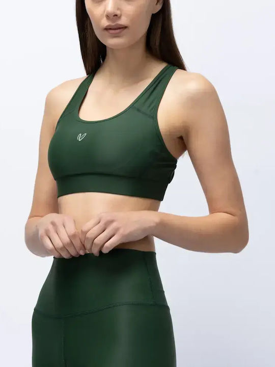 Women's Athletic Sports Bra Green with Light Padding