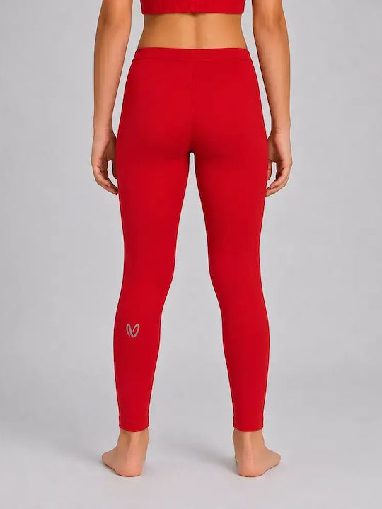 Kids Long Leggings Red
