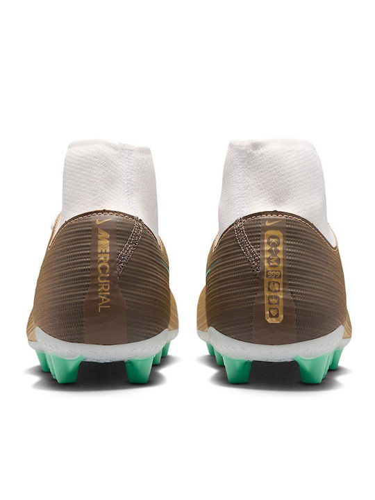 Nike Mercurial Superfly 11 Academy AG Football Shoes with Cleats Gold