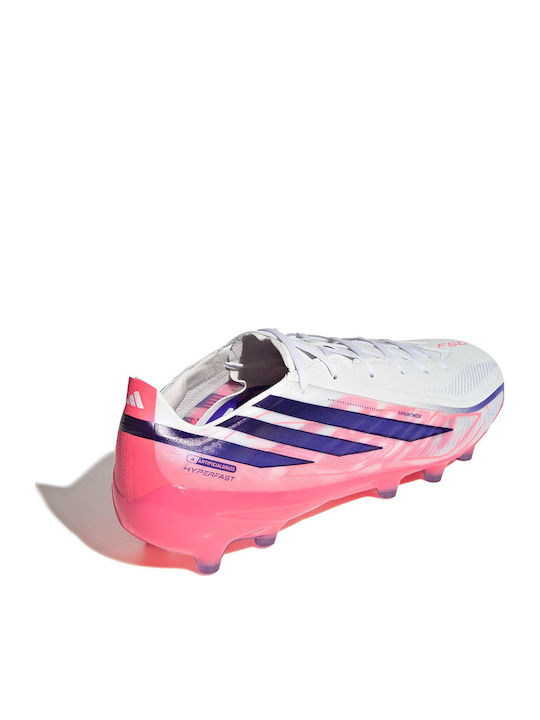 adidas F50 Hyperfast Pro AG-Pro Fußballschuhe mit Stollen Weiße