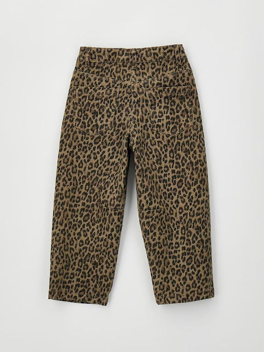 Kids Fabric Trousers Beige
