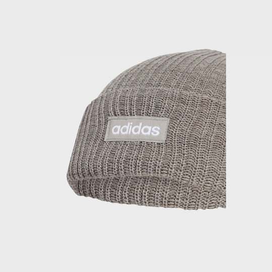 Căciulă Cuff Unisex cu tricotaj Rib în culoare Bej
