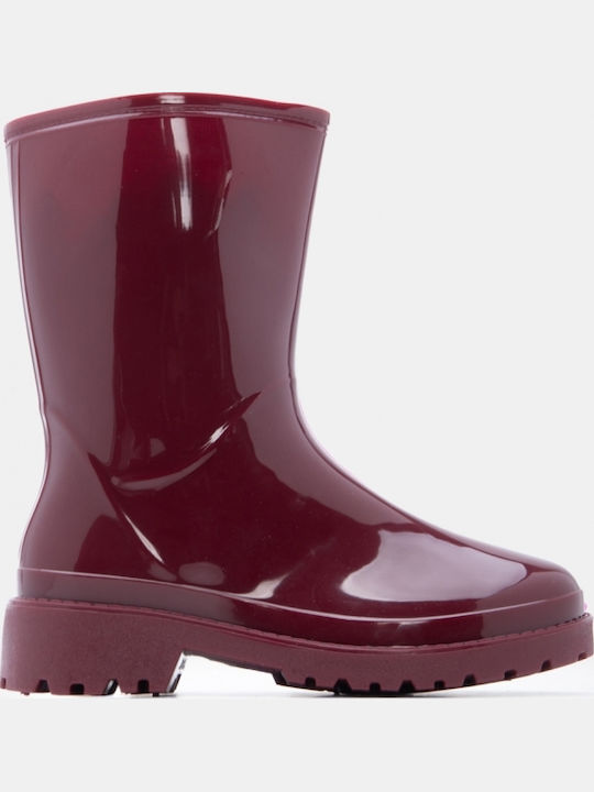 Damen Gummistiefel Burgundische