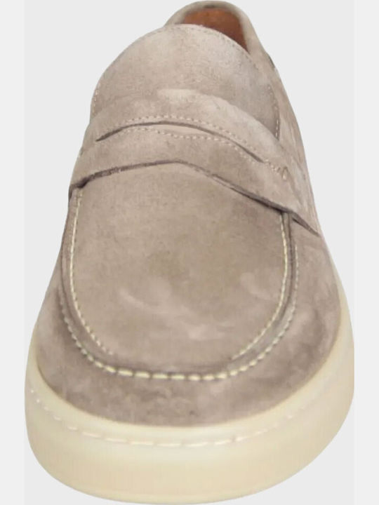 Leather Men's Dress Shoes Grey AM3522.30651.K-1330