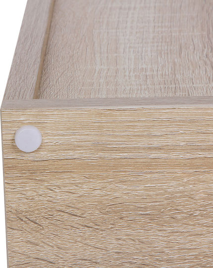 Bookcase Beige 75.5x30x97.5cm