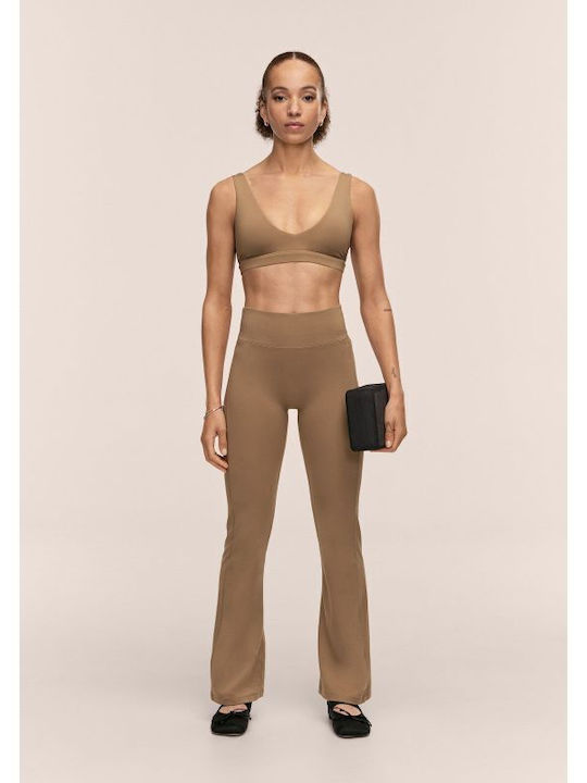 Yoga Damen Leggings Hohe Taille Grün