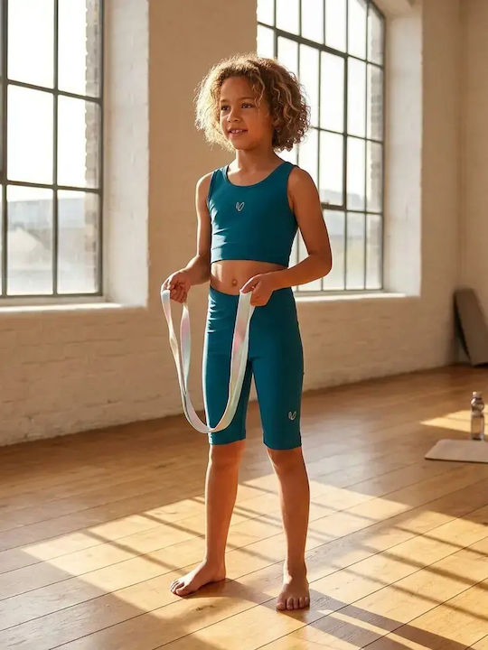 Kids Short Blue Leggings