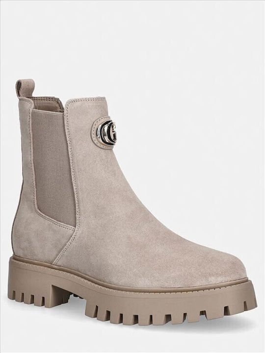 Damen Stiefeletten Grau
