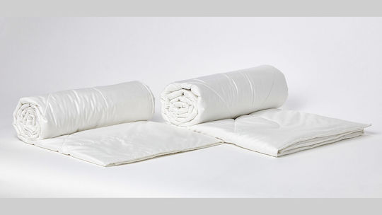 Valeria Home Set De Fețe De Pernă Pătură Supersize Mătase 220x230cm Alb 190 GSM
