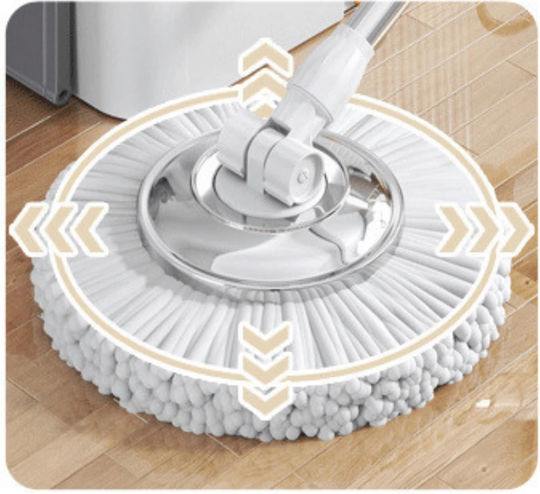 Mop Rotativ Set Cu 4 Piese De Schimb NT-MOP360-INOX-4R