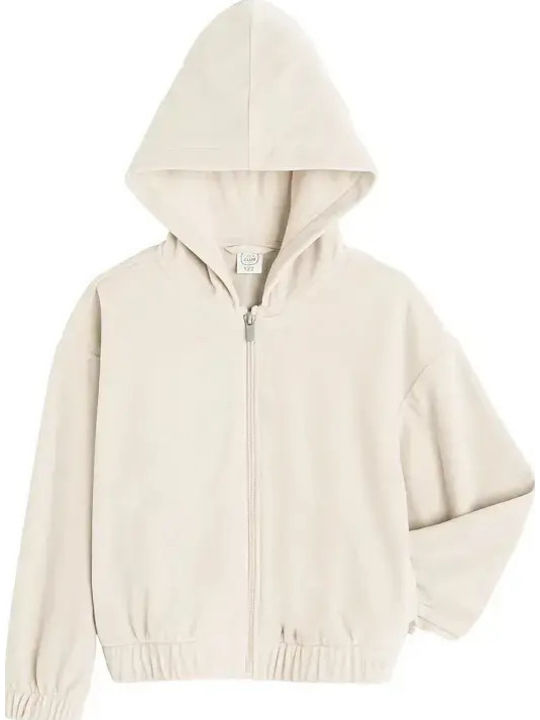 Kids Sweatshirt Cardigan Beige