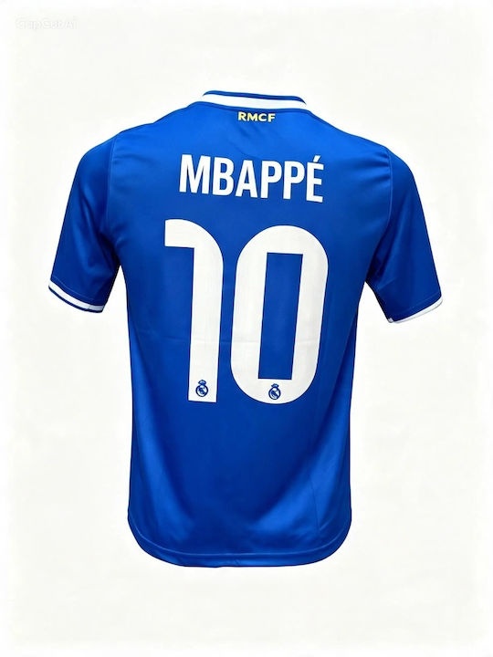 Ανδρική Εμφάνιση Ποδοσφαίρου Real Madrid Mbappe Γαλα΄ζια Λευκή 170826-12
