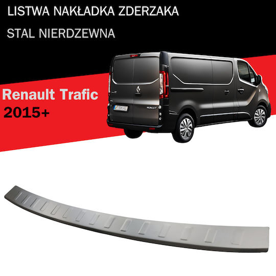 Stainless Steel Chrome Tailgate Cover Strip Renault Trafic 2015