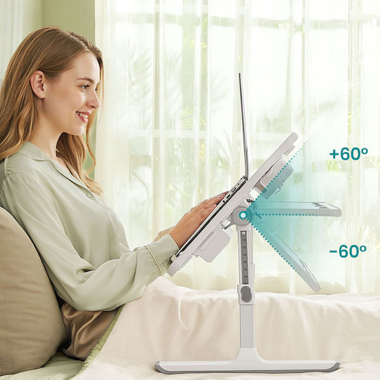 Songmics Τραπεζάκι για Laptop έως 17.3" Γκρι LLD113GZ01