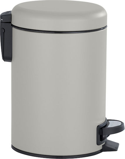 Wenko Inox Badezimmer Mülleimer 3lt Beiges