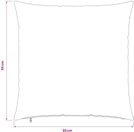 vidaXL Sofa-Kissen Heerlen aus Samt Rosa 65x65cm