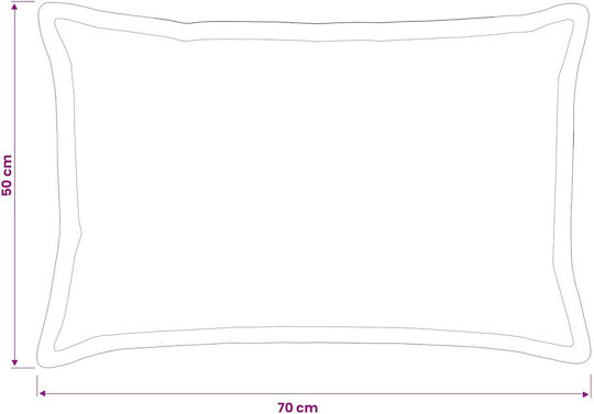vidaXL Sofa-Kissen Houten aus Samt Rosa 50x70cm