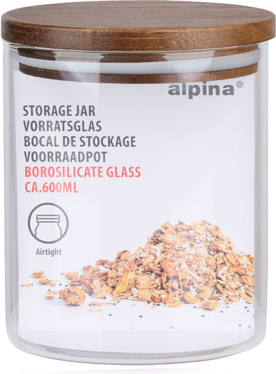 Alpina Alpina Lebensmittelgläser & Behälter Nudeln Glas Transparent mit luftdichtem Deckel 600ml Alpina Alpina Lebensmittelgläser & Behälter Nudeln Glas Transparent mit luftdichtem Deckel 600ml
