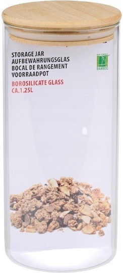 Alpina Pasta Jar with Lid Glass Transparent 1250ml