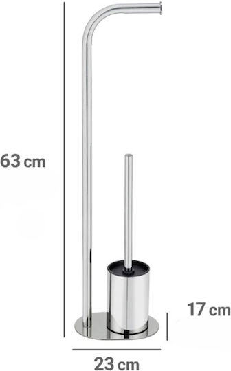 Wenko Wall-mounted Set of Bathroom Accessories Inox Silver
