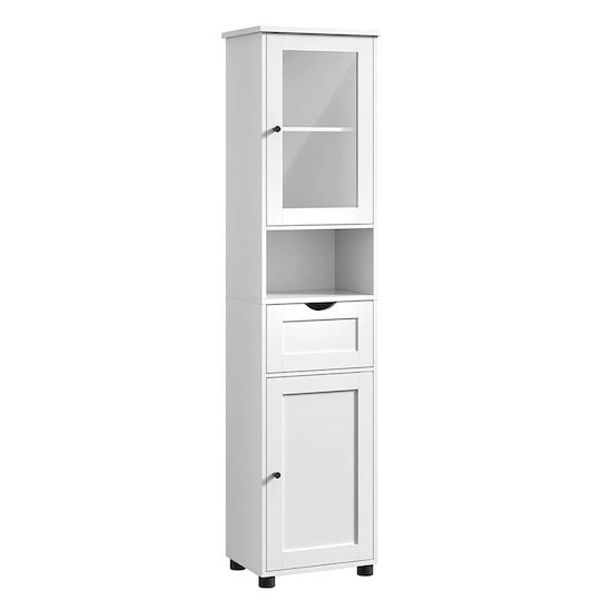 Vasagle BBK163W01 Στήλη Μπάνιου Τοίχου 30x40x165cm Λευκή