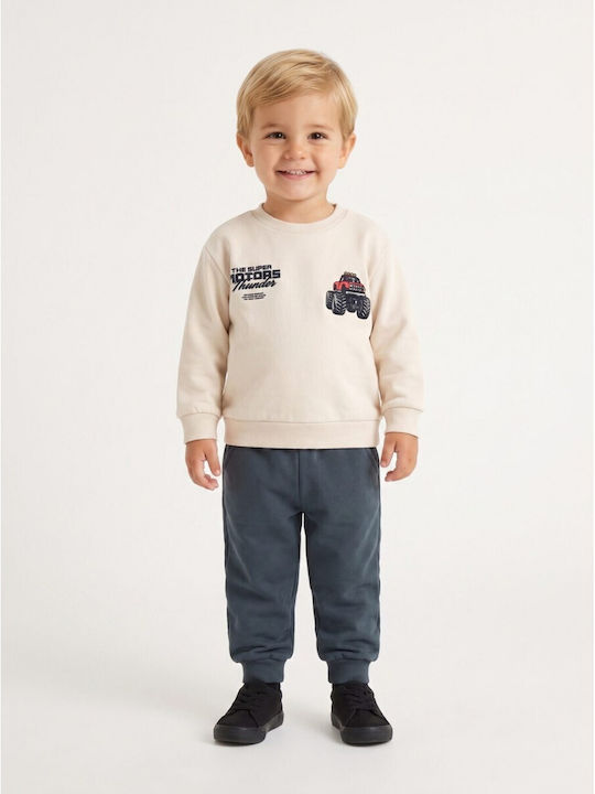 Kids Tracksuit Set With Ecru Top
