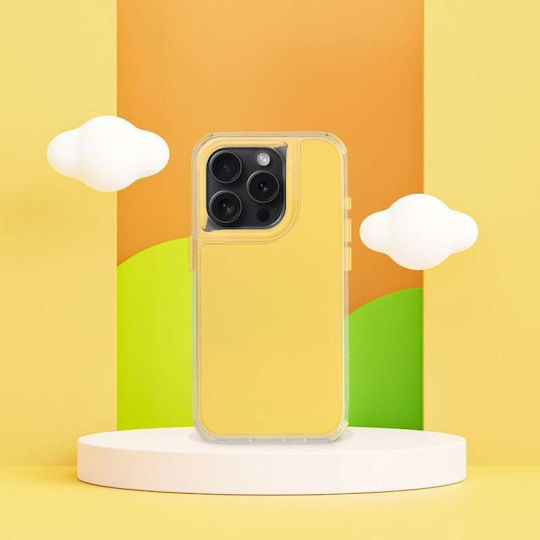 Partner Back Cover Plastic / Silicon Galben (iPhone 15 Pro Max)
