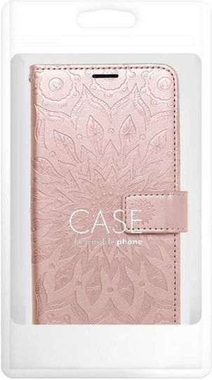 Forcell Mezzo Book Case Cover iPhone 7 8 SE 2020 Mandala Rose Gold*