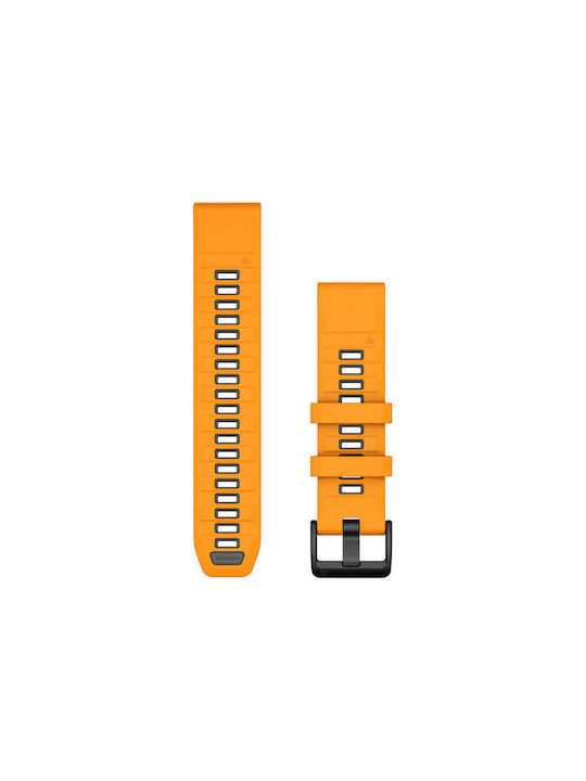 Garmin Quickfit 26 Spark Orange Graphite Silicone Band