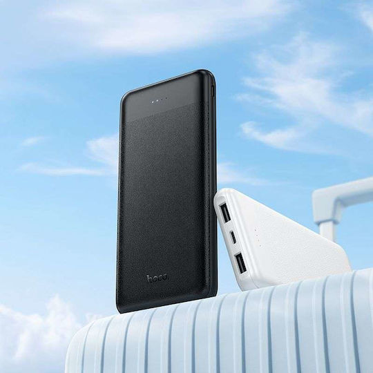 Hoco J153 Power Bank 10000mAh 10W mit 2 USB-A Ausgangsanschlüsse Schwarz