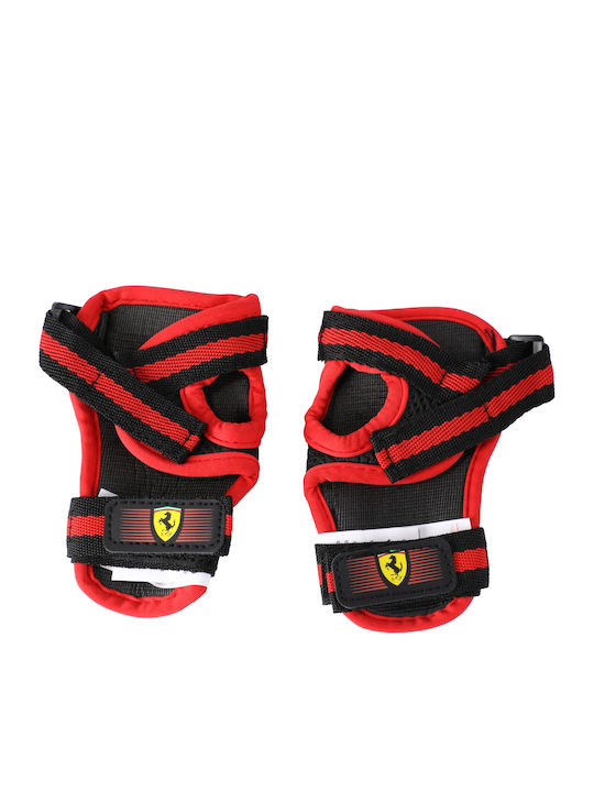 Ferrari Kids Protective Gear Set for Rollers Red