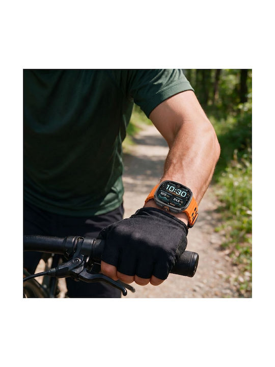 Tech-Protect Iconband Pro Silicone Strap Orange / Black (Galaxy Watch Ultra / Ultra 2)