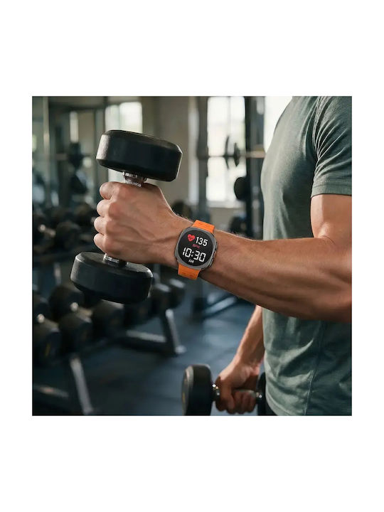 Tech-Protect Tragbare Bänder Silikon Orange Für Galaxy Watch Ultra