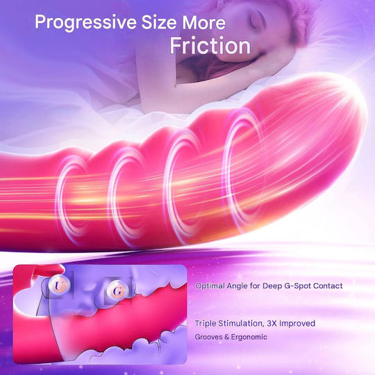 Vibrator Iepurele Inteligent Pentru Femei Cupluri Control Aplicație Mobilă 12 Moduri Silențioase De Vibrație Silicon Moale Stimulare Duală G-Spot Clitoridian Vibrator Dildo Rezistent La Apă Încărcabil Usb