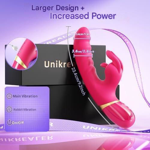 Vibrator Iepurele Inteligent Pentru Femei Cupluri Control Aplicație Mobilă 12 Moduri Silențioase De Vibrație Silicon Moale Stimulare Duală G-Spot Clitoridian Vibrator Dildo Rezistent La Apă Încărcabil Usb