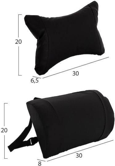 HomeMarkt Седалка за Офис Стол Метален 30x8x20cm Черен