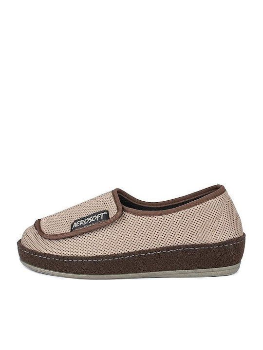 Men's Beige Slippers
