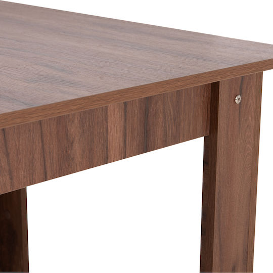 Kelvin Square Kitchen Table Wooden Walnut 80x80x77 cm