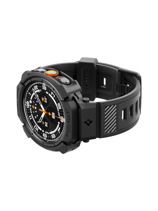 Spigen Rugged Armor Pro Θήκη Σιλικόνης σε Μαύρο χρώμα για Samsung Galaxy Watch Ultra 2 2026 Spigen Rugged Armor Pro Θήκη Σιλικόνης σε Μαύρο χρώμα για Samsung Galaxy Watch Ultra 2 2026
