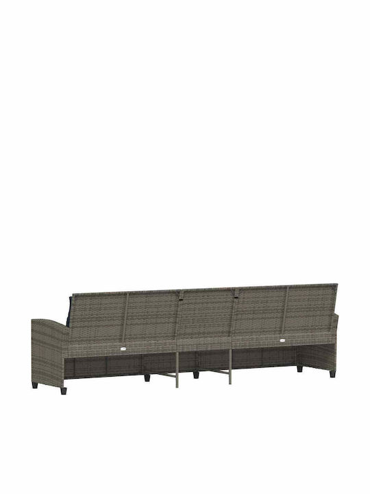Viersitziges Outdoor-Sofa Rattan mit Kissen