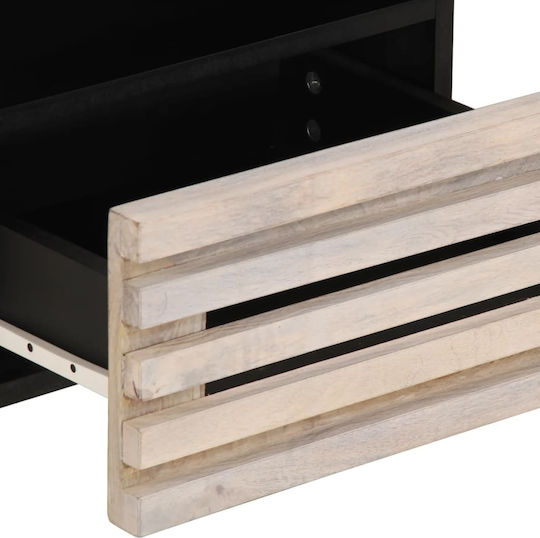Wooden Bedside Tables Brown 2 Pieces 40x34x46cm