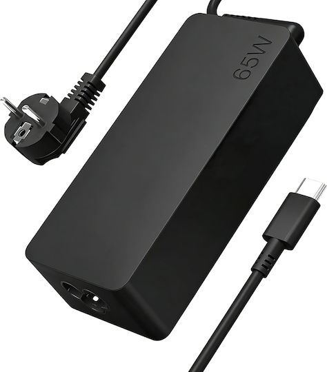 Avizar Încărcător de rețea USB-C 65W pentru laptop PC HP Lenovo Asus Negru