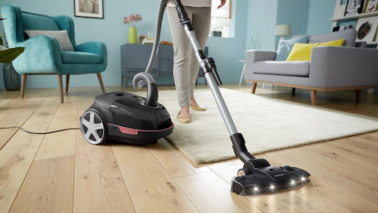 Nilfisk 107421177 Ηλεκτρική Σκούπα 900W με Κάδο 2lt Μαύρη