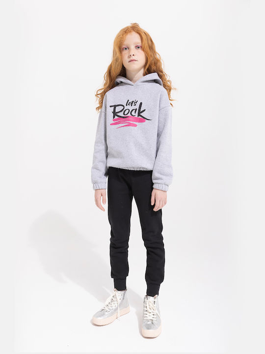 Kinder Trainingsanzüge Mit Bluse Grau Mit Schwarz