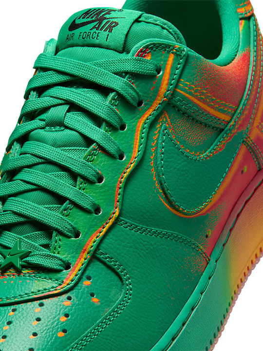 Air Force 1 Low Мъжки Сникърси Stadium Green And Laser Orange