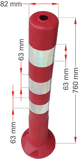 Doorado Stâlpișor de Semnalizare cu Înălțime 75 cm RARK-DH-FP-80-PU-M