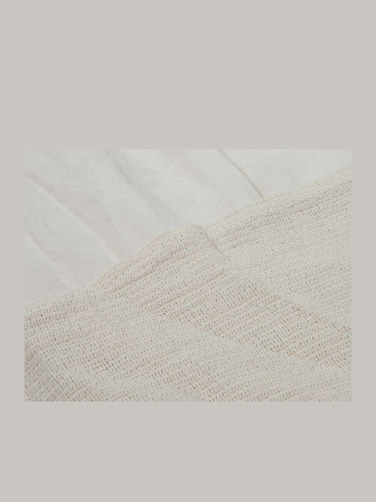 Лятна Midi Рокля-Риза Плетена Бежова