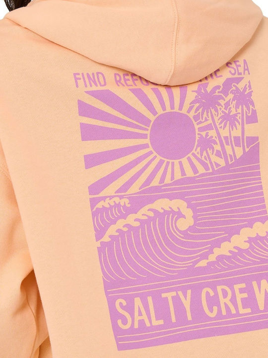 Women's Sweatshirt Hooded Apricot